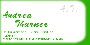 andrea thurner business card